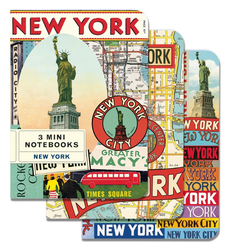 CAVANILLI & CO. Cavallini Mini Notebooks New York 4 x 5, 3 Mini Notebooks - Image 1